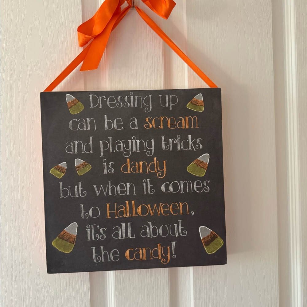 Primitives by Kathy Halloween Chalk Box Sign